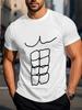 2026 Summer New Style Unisexs Pure Cotton Tshirt Street Casual Fashion Comfortable Soft Breathable Simple Lines Pattern Print