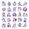 Little Unicorn Stickers 50 Suitcase Guitar Laptop Children's Doodle Cartoon Unicorn Stickers