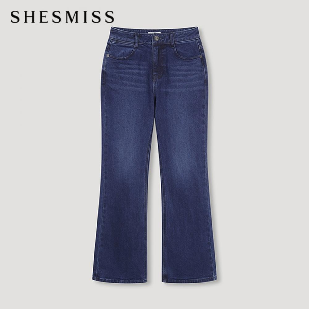 

She S miss brushed Wide Denim Pants SSmSln42090 Dl dark blue/55