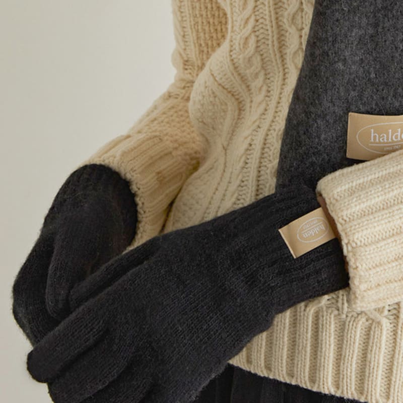 

перчатки halden из базовой шерсти (G001_черный) black