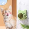 Catnip Lickable Ball Rotatable Teeth Cleaning Cat Bite Toy Cat Wall Treats for Indoor Cats