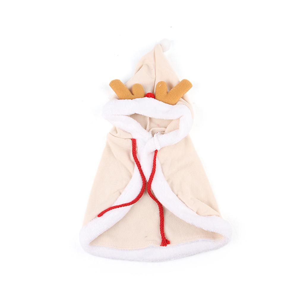 Creative Pet Christmas Transformation Cute Antlers Clothing Cat Cloak Clothing Christmas Deer Cloak