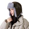 Women S Winter Fall Embroidered Fur Lined Trapper Hat