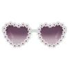 Retro Heart-Shaped Kids Daisy Sunglasses 3-18 Years Vintage Flower Sun Glasses Sun Protection Outdoor Eyewear for Boys Girls