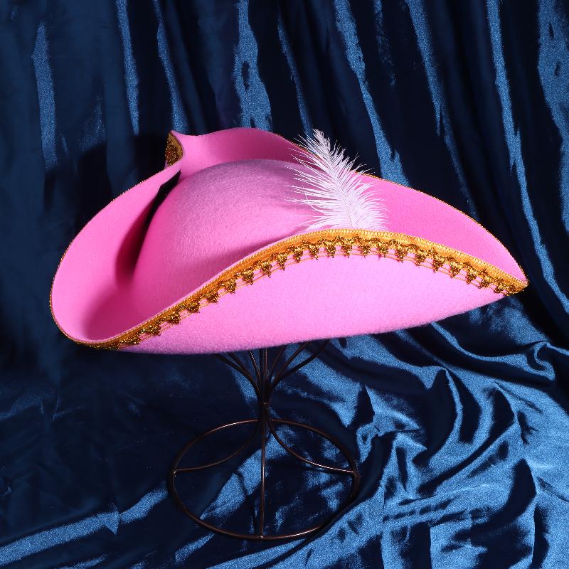 Retro Creative Feathers Pirate Hat Cosplay Pirate Cap Captain Hats Halloween Carnival Party Costume Props Holiday Gifts