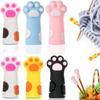 Bouchons d'aiguilles à tricoter en forme de patte de chat mignon, protection en silicone, capuchon anti-perte, outil de tissage DIY, accessoires de couture