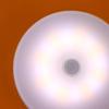 Mini Led Key-Operated Night Lights Usb Rechargeable Kitchen Bedroom Magnetic Base Wall Light Round Portable Night Lamp