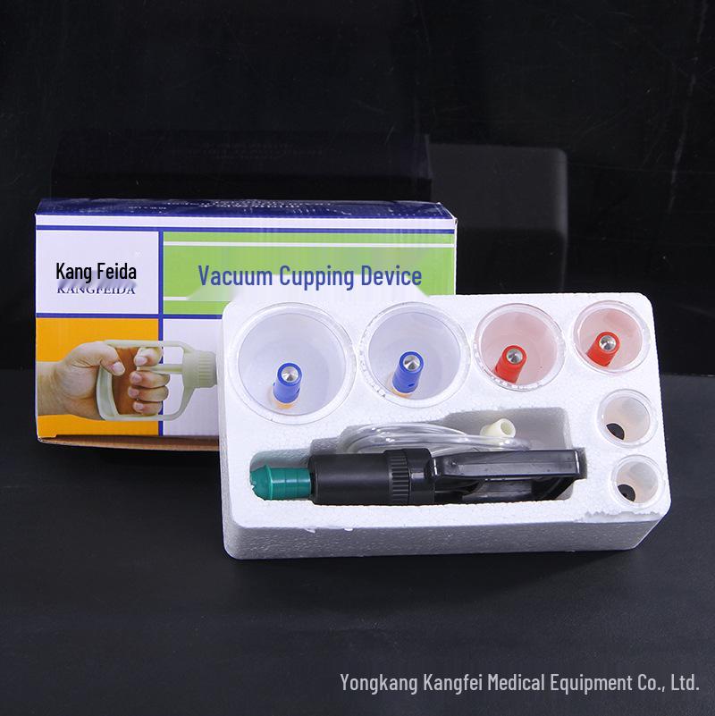 Kangfeida Explosion-Proof Glass Cupping Device with Air Pump for Meridian Health and Waist Support