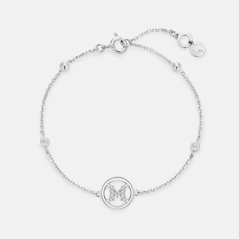 

METROCITY JEWELRY M Basic Sterling Silver White Bracelet A253SB2471WPH 18cm