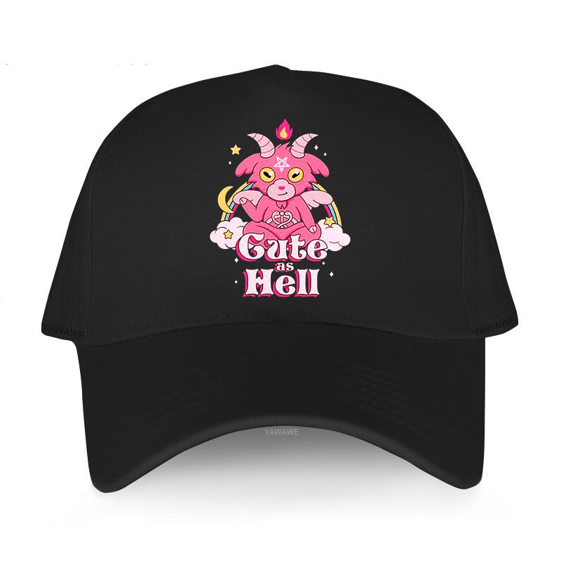 

Уличная бейсбольная кепка Snapback, черные хлопковые шапки Бафомет, оккультный дьявол, сатана, козел, Люцифер, мужские и женские летние кепки в стиле хип-хоп, шляпа от солнца
