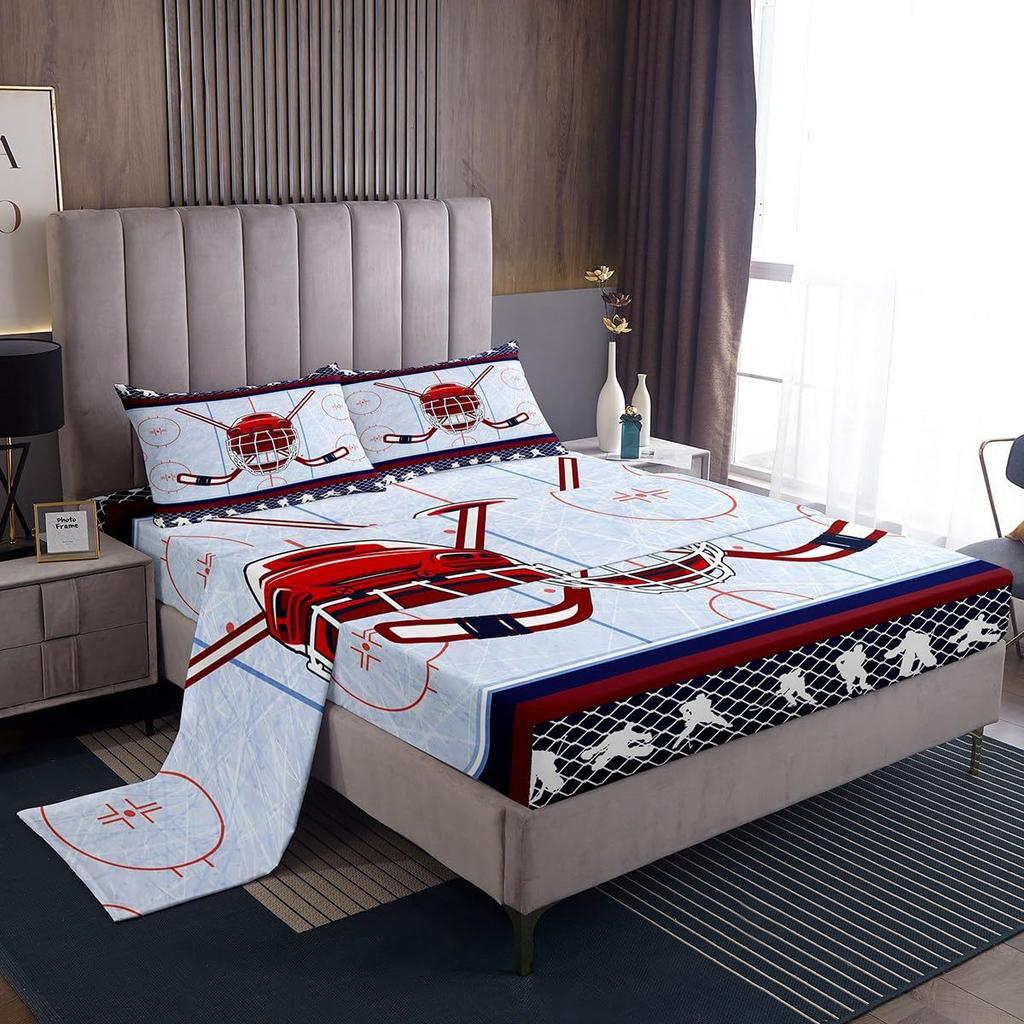 Gamepad Taekwondo Pattern Bed Hat Four-Piece Bedding Set Bedroom Dormitory Bedding Decoration