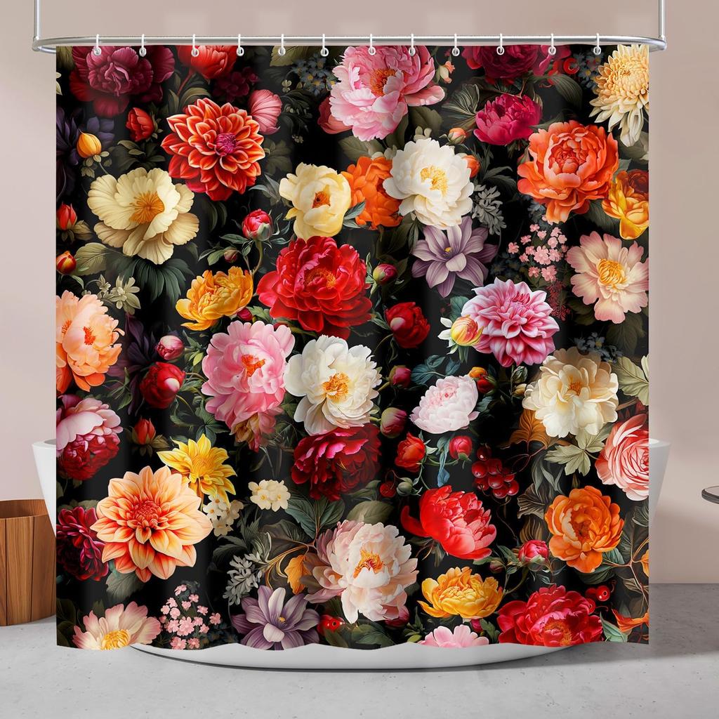 Funny Shower Curtains, Cool Dog Shower Curtain, Fun Pet Puppy Waterproof Shower Curtains with Hooks for Bathroom Decor, Dog