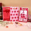 50pcs Pink Heart Valentine's Day Plastic Gift Bags Candy Bags For Valentine's Day Party Favor Wedding Decor And Party Suppllies