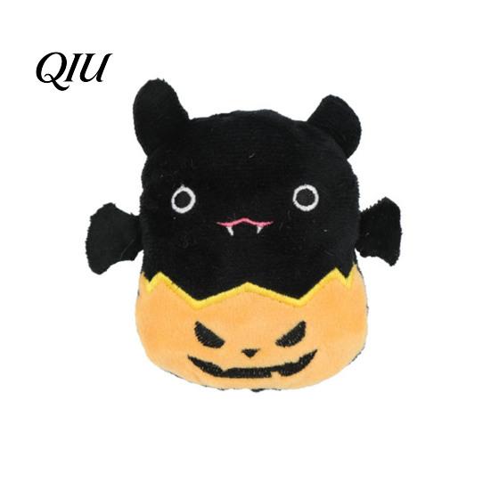 Chew Resistant Cat Toy Halloween Catnip Plush for Cats, Bat Devil Cartoon Kicker with Interactive Toys Crinkle, Durable Chewing Play Kittens,