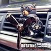 Car Fragrance Auto Air Freshener Cool Bulldog Pilot Rotating Propeller Air Outlet Perfume Flavoring Accessories