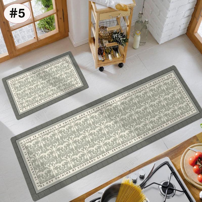 Water Absorption Floor Mat for Kitchen Long Carpet Printed Kitchen Runner Rug Entrance Doormat Living Room Tapis De Cuisine