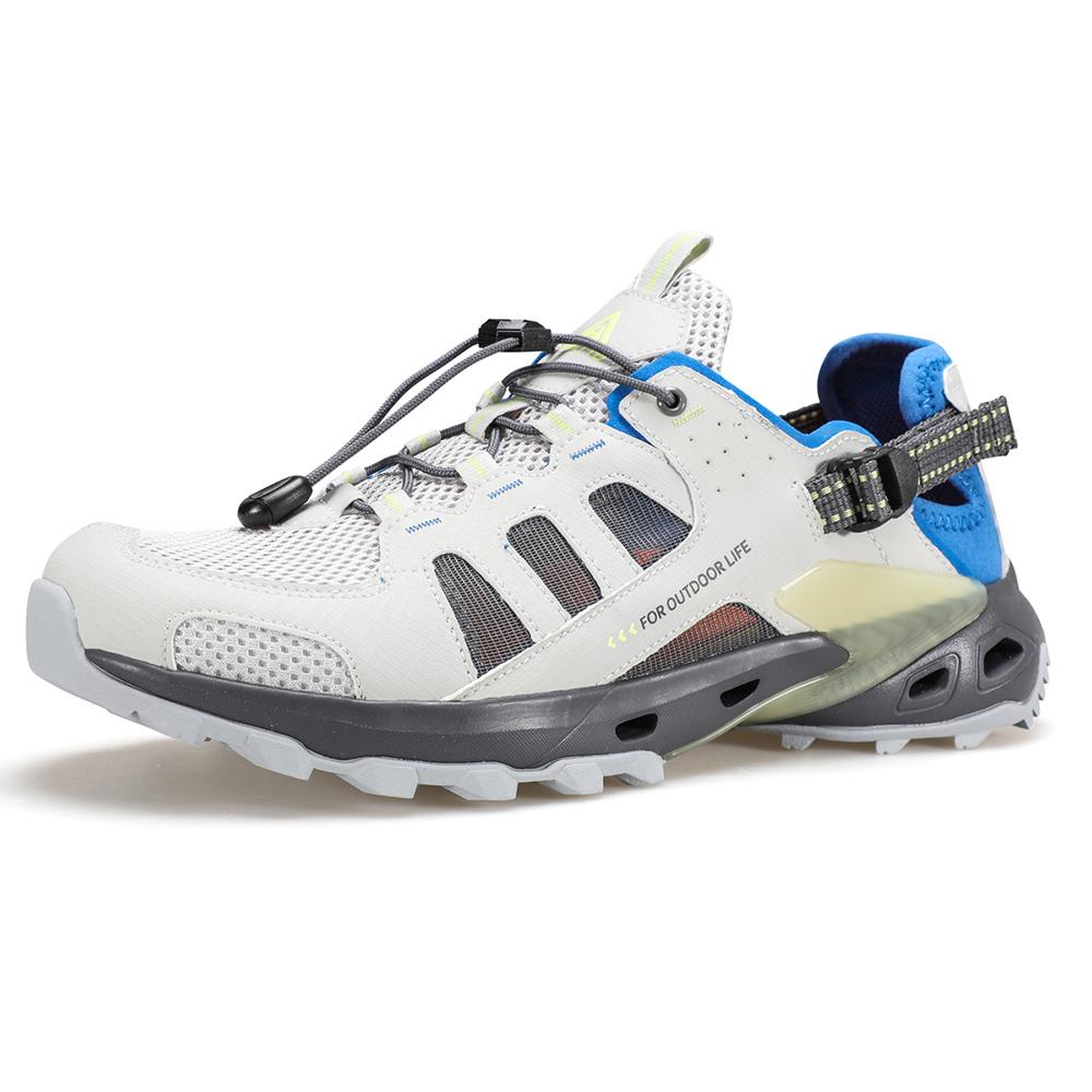 

Літні кросівки HUMTTO Чоловічі дихаючі трекінгові кросівки для чоловіків Розкішні дизайнерські протиковзкі кросівки для спорту на відкритому повітрі Чоловічі кросівки для водних прогулянок 40 синій/сірий