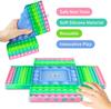 4 Players Chess Board Pop Fidget Toys With 2 Dices Big Size Bubbles Sensory Game For Kids Adults Bubble Popper For Autism