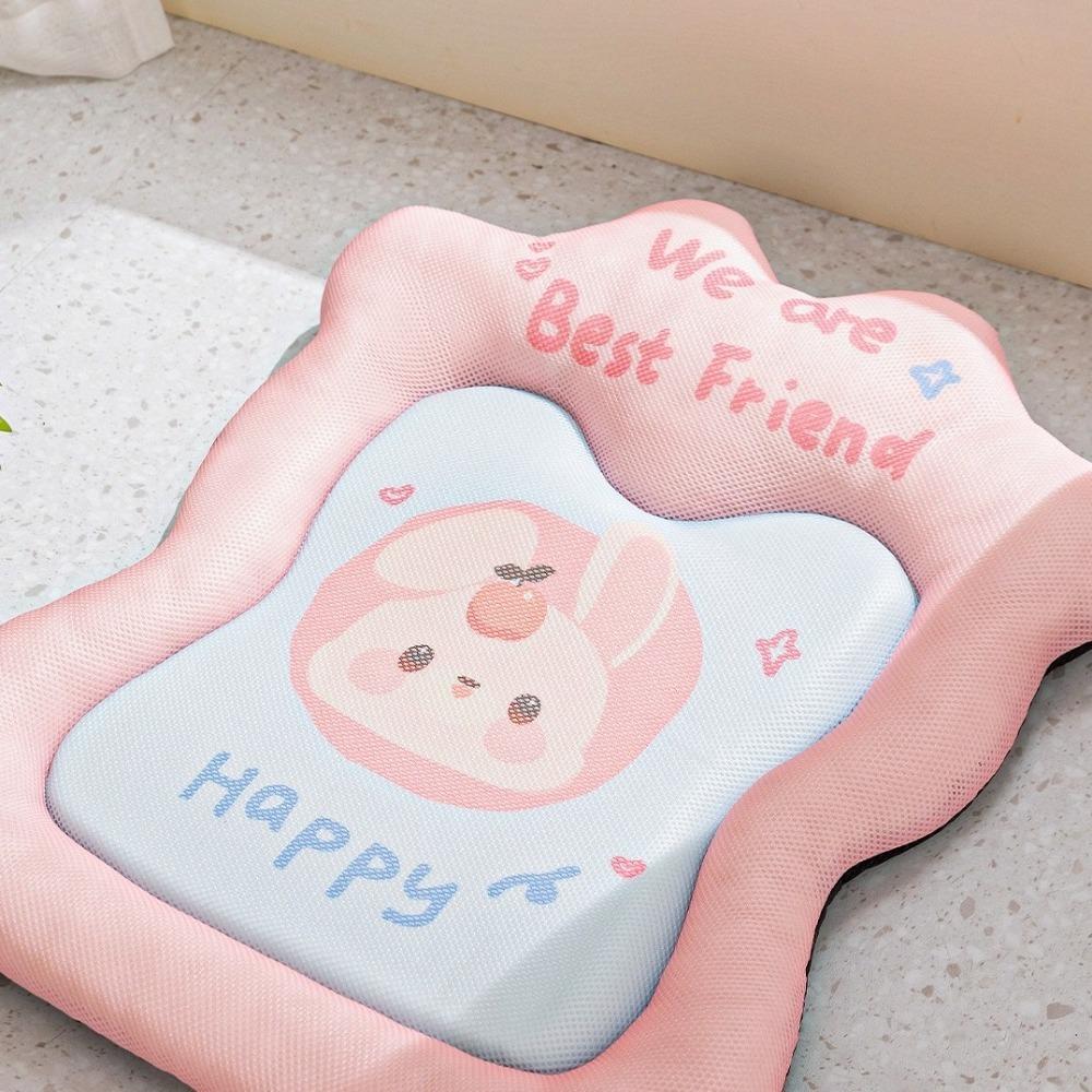 Breathable Dog Sofa Bed Cartoon Pattern Pet Cooling Mat Comfortable Pet Cool Cushion  Summer Season