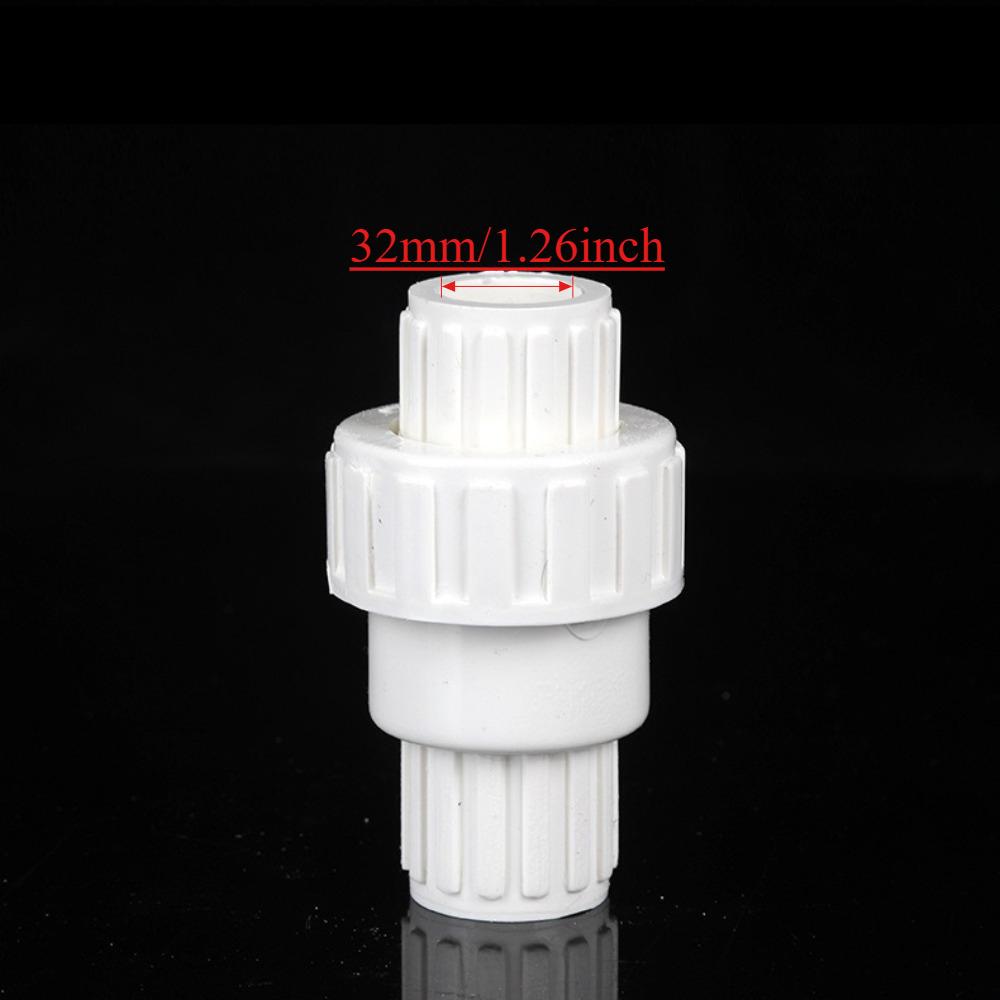 1pc 20/25/32mm PVC Check Valve Water Pipe One Way No-Return Valve Aquarium Fish Tank Garden Irrigation Pipe Joints