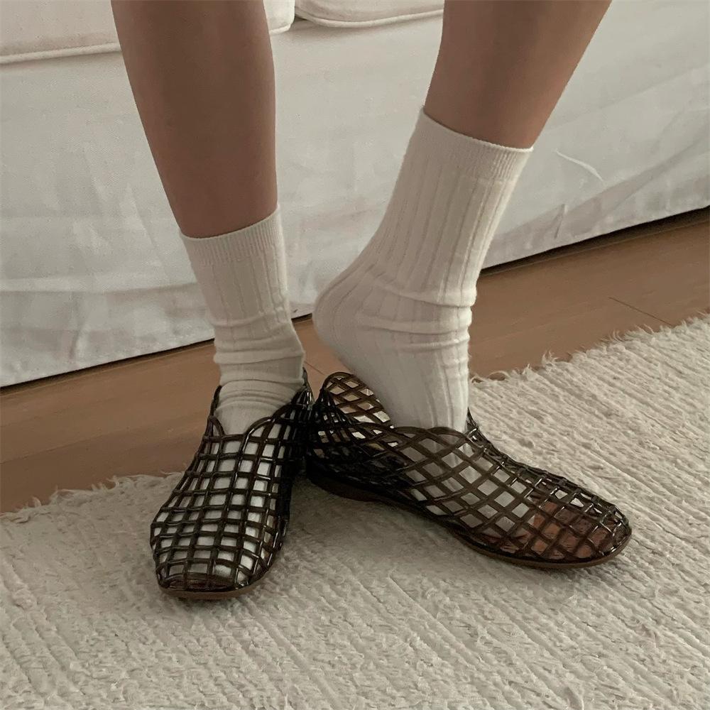 Fashion 2026 Women's Sandals PVC Breathable Summer Outerwear Baotou Bag and Casual Luxury  Sandals