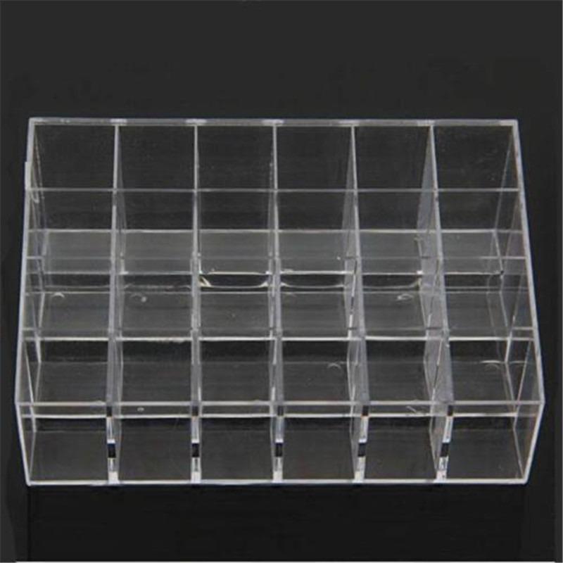 40 Lattice Transparent Makeup Display Rack Lipstick Stand Rack Cosmetic Organizer Holder Cosmetic Jewelry Box Holder
