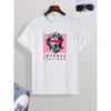 European Sizes Men's Casual "Intense Feelings" Statue Print Crew Neck Short Sleeves T-shirts For Summer