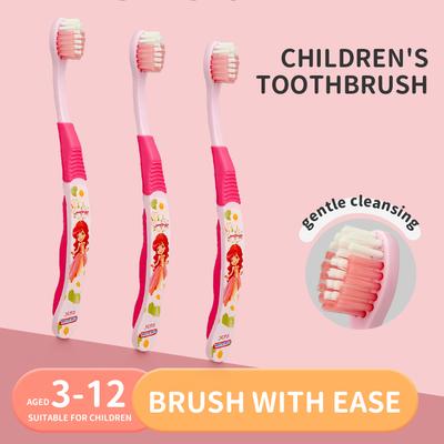 Cartoon Children's Soft Fur Toothbrush for Gentle Oral Hygiene In Children Aged 3-12