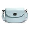 Willow 22 Turnlock Pebble Leather Saddle Bag Women Shoulder Bag Aqua-Green CA094-V5AQU