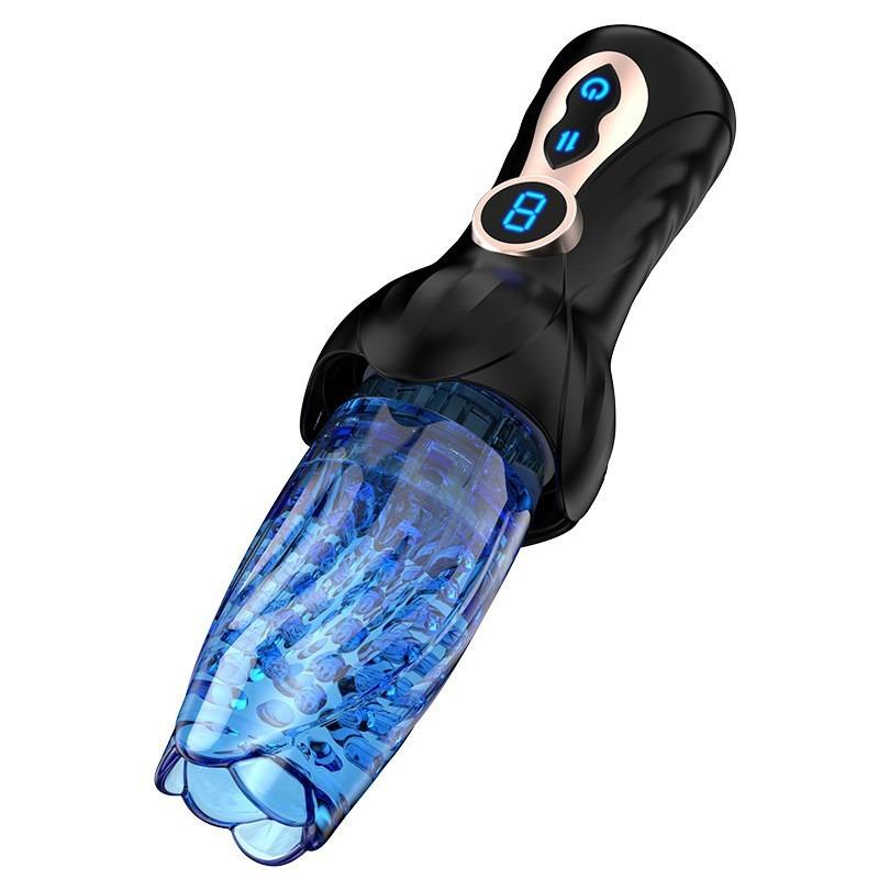 Airplane Cup Torch Automatic Telescopic Rotating Vibrating Male Masturbation Trainer Sex Products