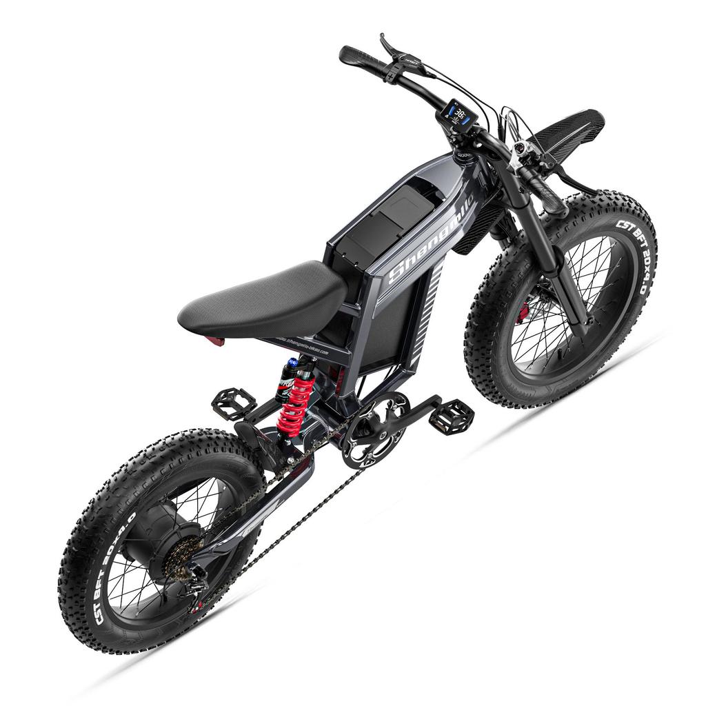 Shengmilo S900 Electic Bike 65km/h 60V30AH Large Capacity Lithium Battery 1500W Engine Hydraulic Brake Electric Off-Road Bicycle