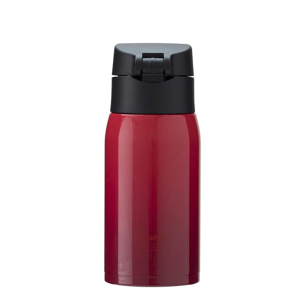 Vacuum Insulated Stainless Steel Mug Bottle Air Zero 350ml Grade Red and Cold Compact Lock Painted Gradient Drinking GoodPlus+ [Heat Retention]