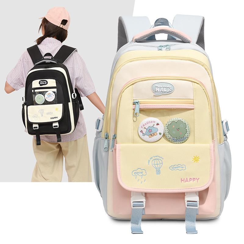 Backpack Korean version of college style light and fresh girl backpack campus class outdoor travel student schoolbag