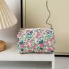 Soft Quilted Cotton Makeup Bag Women Zipper Cosmetic Organizer Handbag Portable Toiletry Case For Girls Stationery Pens Pouch