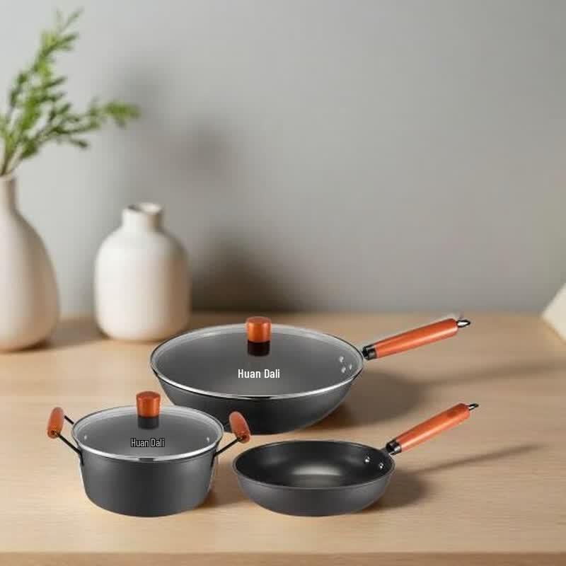 COOKER KING Master 3-Piece Wok Cookware Set