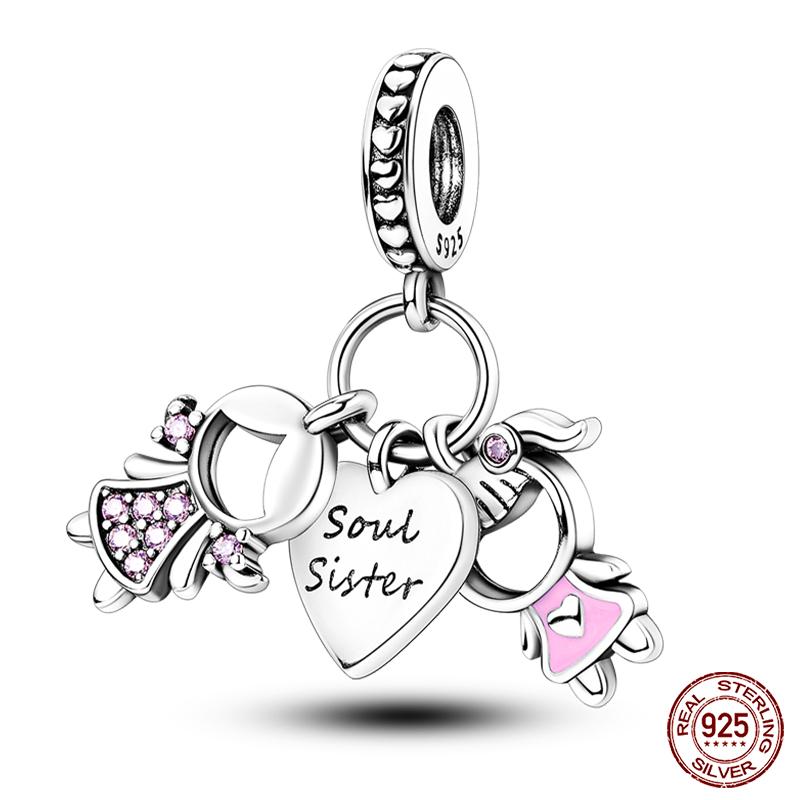 New In Real Copper Boys And Girls Bicycle Charms Beads Fit Qikaola Original Bracelets Fine Diy Jewelry Making