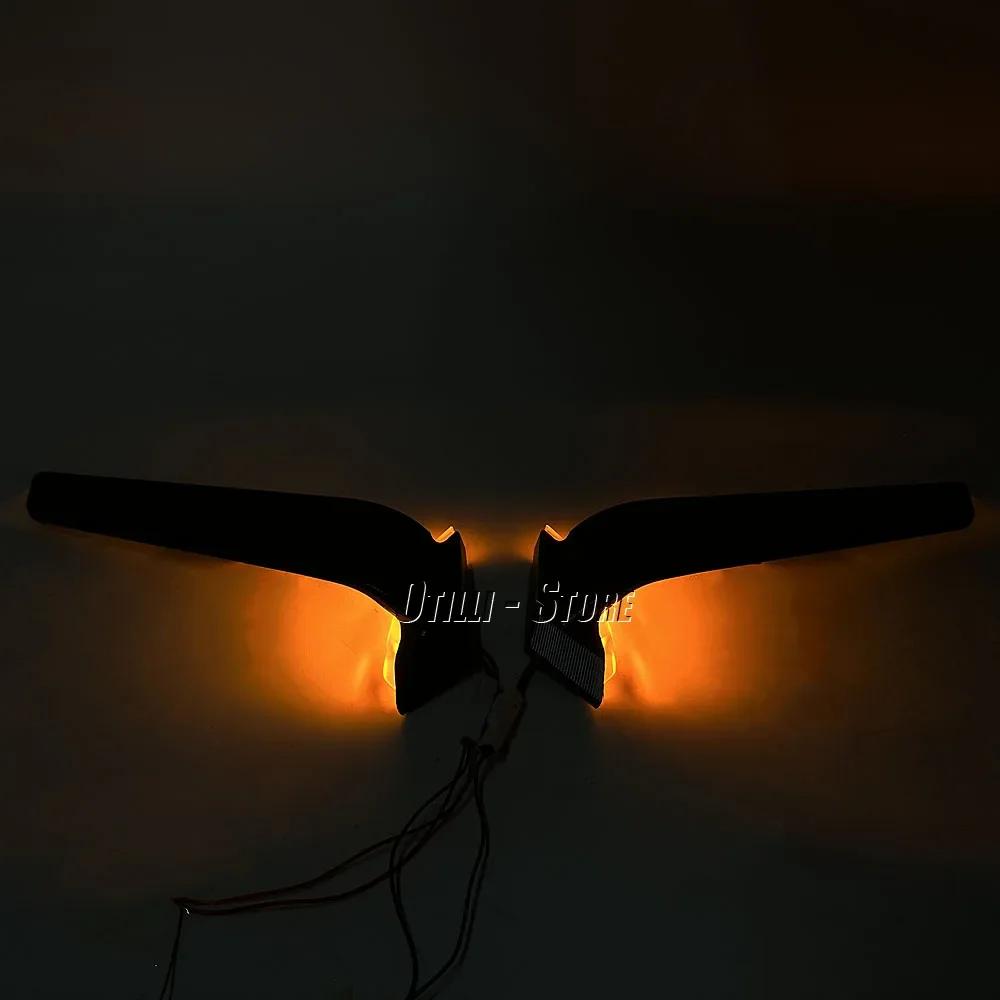 New Motorcycle For Ducati Panigale V2 2020-2024 PANIGALE V4 2019-2024 Rearview Mirrors with LED Rotating Adjustable Wing Mirrors