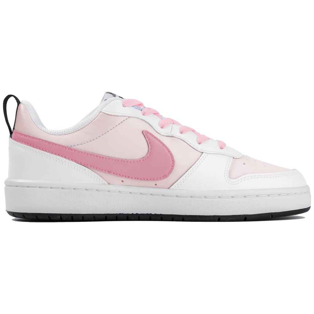 Nike Court Borough Low 2 Low top Skateboard Shoes GS White Pink BQ5448-104(Team4-)