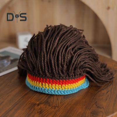 New Arrival Rasta Wig Cap Unisex Hip Hop Braided Cosplay Party Beanie Hat Jamaica Handmade Cap Reggae Dreadlocks Africa Roots Wig