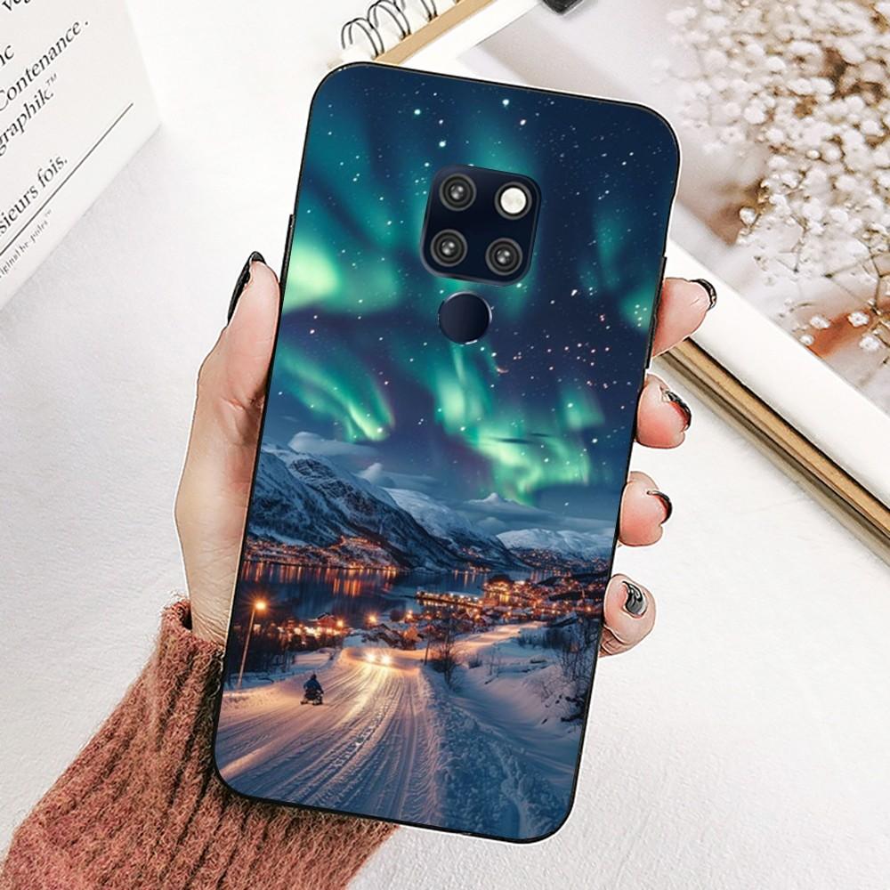 Beautiful Northern Lights Phone Case For Huawei Mate 10 20 30 40 50 Lite Pro Nova 3 3i 5 6 SE 7 Pro 7SE