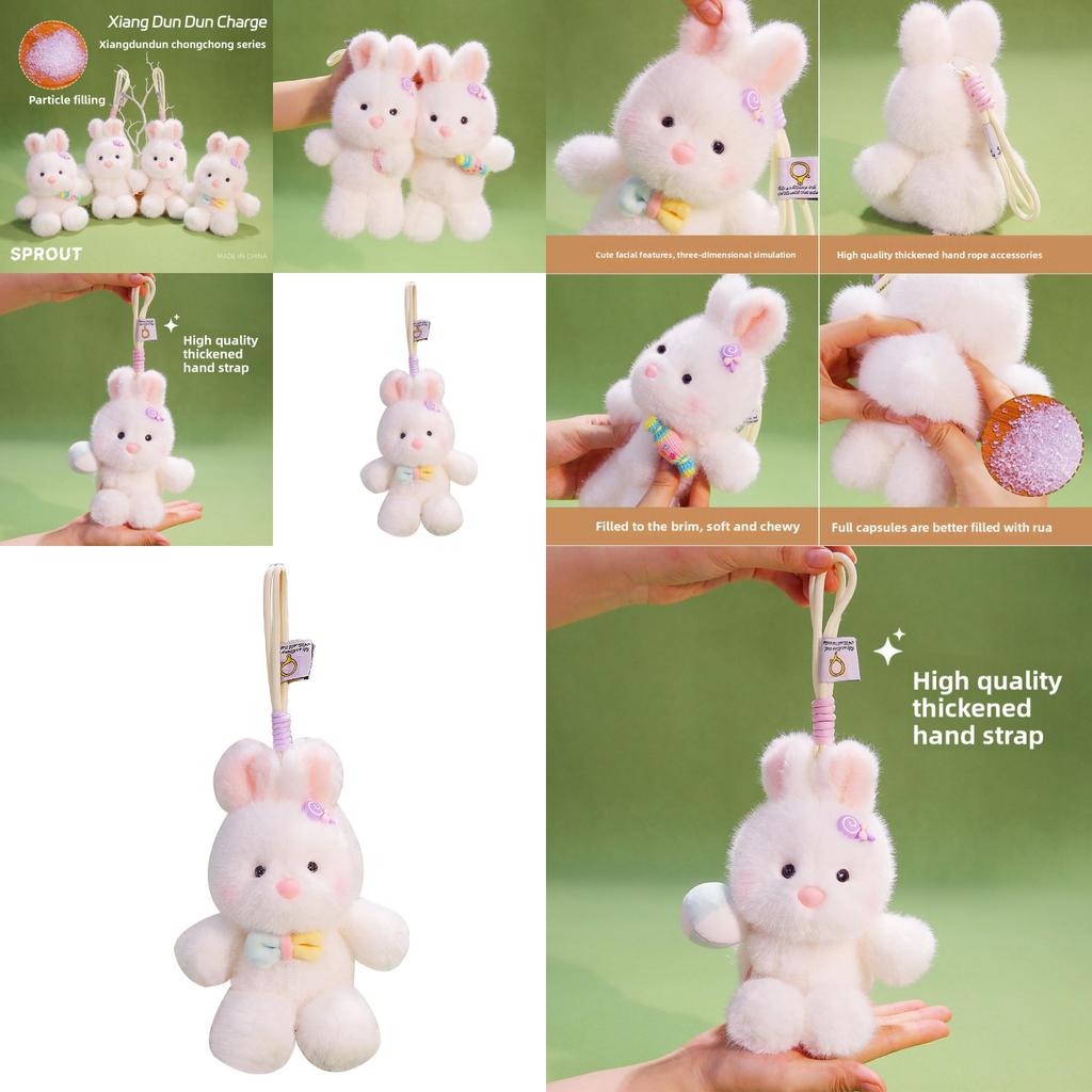 Plush Candy Bunny Keychain With Pp Cotton Filling Perfect For Kids And Teens