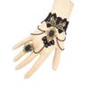 2026 New Model Gothic Steampunk Lace Cuff Fingerless Glove Arm Warmer Bracelet Black Halloween Accessories