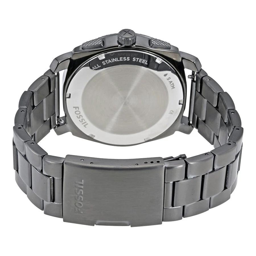 Fossil Herren Quarz Edelstahl Drei-Zeiger Uhr Edelstahlgehäuse/Kratzfestes Glas FS5172