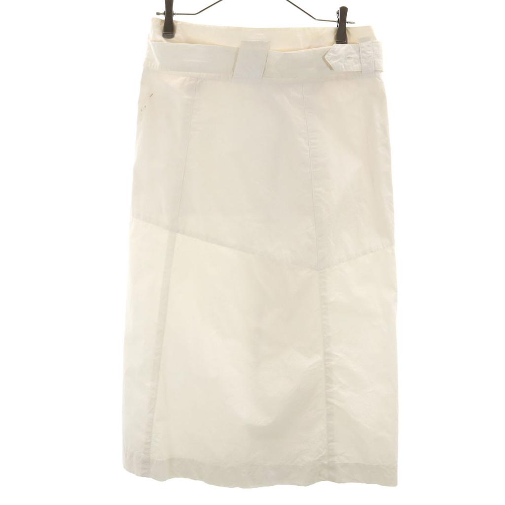 ISSEY MIYAKE 80s Brush Tag Vintage Long Skirt M White Women Used