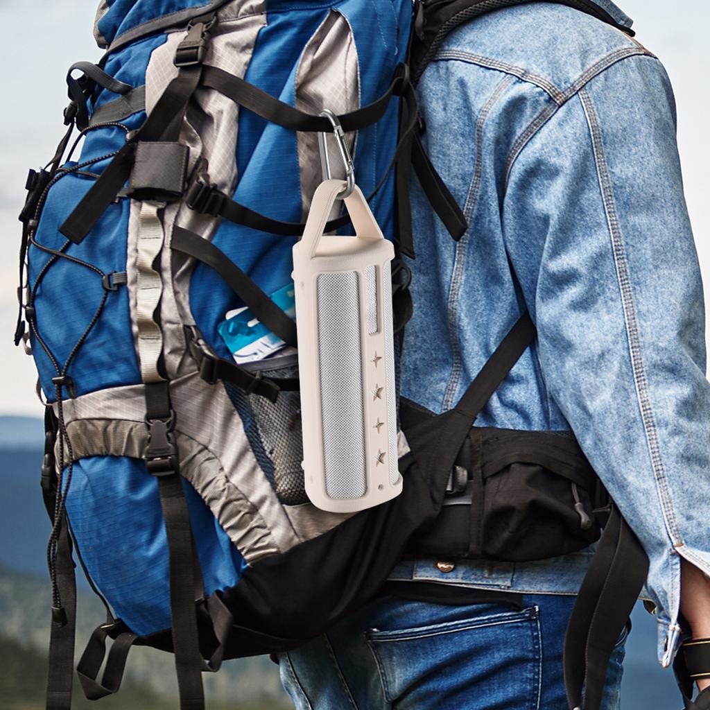Silikonowe Etui Pokrowiec dla Roam 2/Roam Bezprzewodowy Głośnik Przenośny Kompatybilny z Bluetooth Pokrowiec z Karabinkiem do Podróży