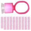 100pcs Tattoo Ink Ring Cup Disposable Microblading Pigment Cup Holder with Sponge