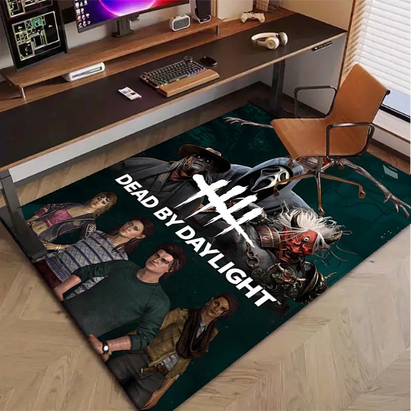 Dead by Daylight Polyester Carpet, Soft Indoor Mat for Office Chair, Living Room, Computer Desk - Decorative Home Office Rug Design