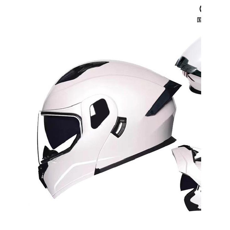 New model open-face motorcycle helmet with dual visors for men and women, full-face electric vehicle helmet