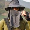 UV Protection Summer Fisherman Cap Removable Neck Flap Waterproof Removable Visor Hat Face Neck Cover Quick Drying Bucket Hat