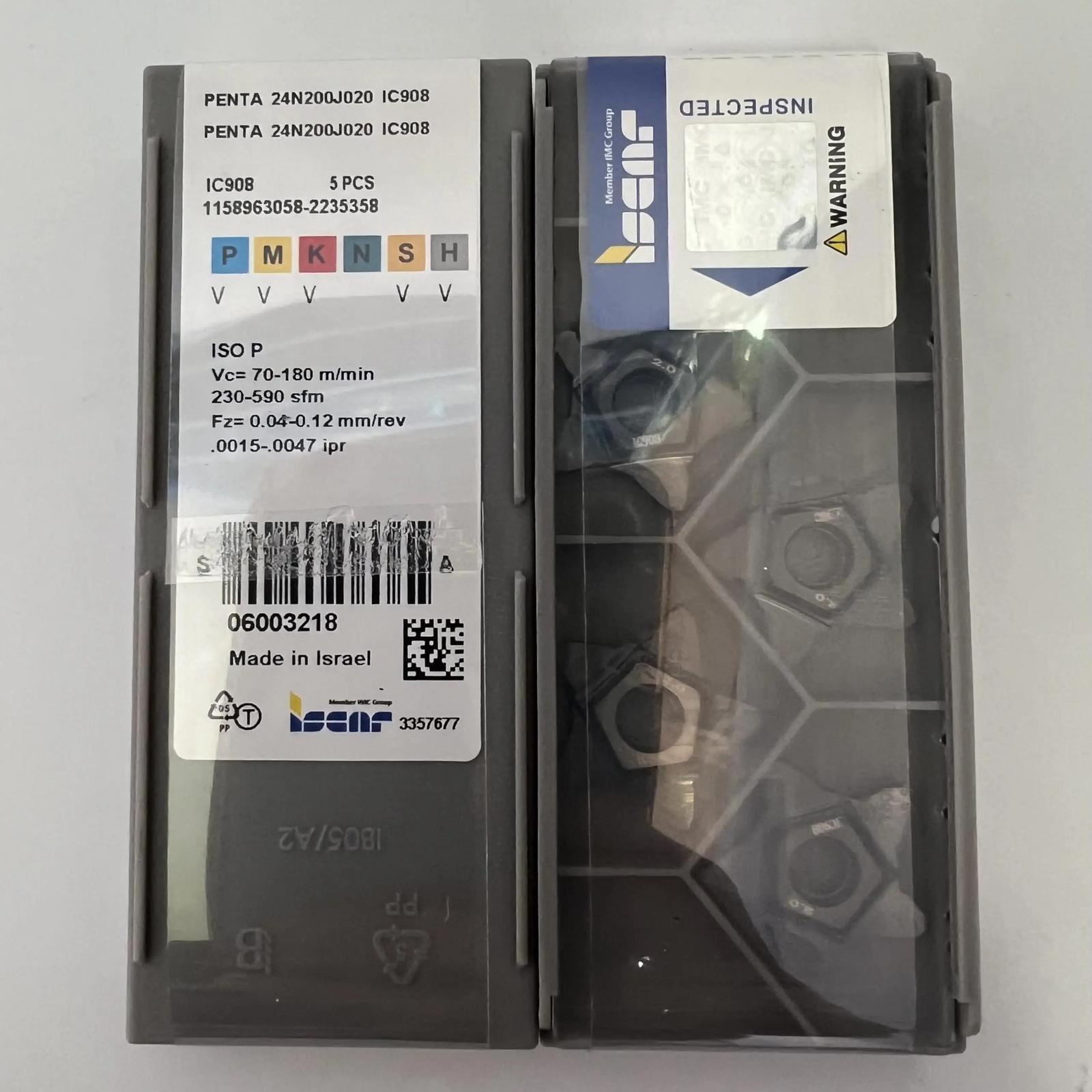 

ISCAR / PENTA 24N200J020 IC908 Промислові змінні твердосплавні пластини 5 шт.